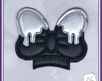 Drip Flat Bow Center ITH Digital Machine Embroidery Design - INSTANT Download