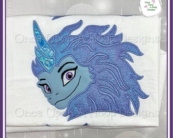Last Dragon Water Dragon Applique - 3 Sizes 5x7, 6x10, 8x10 Digital Machine Embroidery Design - INSTANT DOWNLOAD