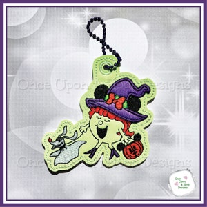 Ms Trick-or-Treat Geldbörse Anhänger & Snap Tab ITH Digitale Maschinenstickdatei - SOFORT DOWNLOAD