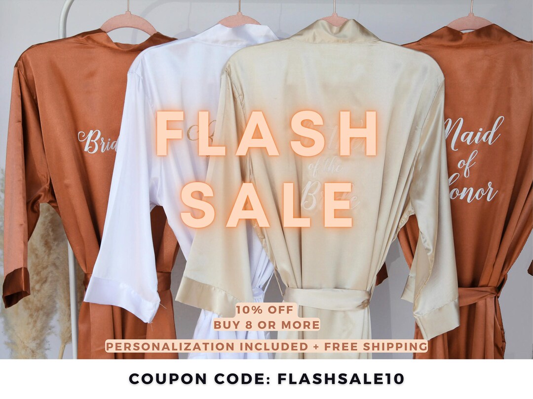 Terracotta Wedding Robes, Bridesmaids Robes, Bride Robe, Bridal Robes