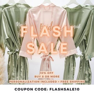 Bridesmaid Robes, Silk Robes for Women, Personalized Robes For Bridal Party, Custom Robes, Personalized Bridesmaid Robes, Bridal Party Robes