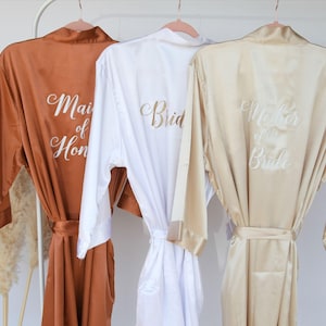 Mother of Bride Robe, Bridesmaids Robe, Bride Robe, Bridesmaid Proposal Gifts, Wedding Robes, Personalized Bridal Robes, Bridal Party Robes image 10