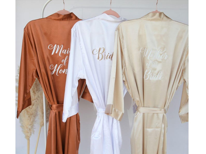 Mother of Bride Robe, Bridesmaids Robe, Bride Robe, Bridesmaid Proposal Gifts, Wedding Robes, Personalized Bridal Robes, Bridal Party Robes image 10