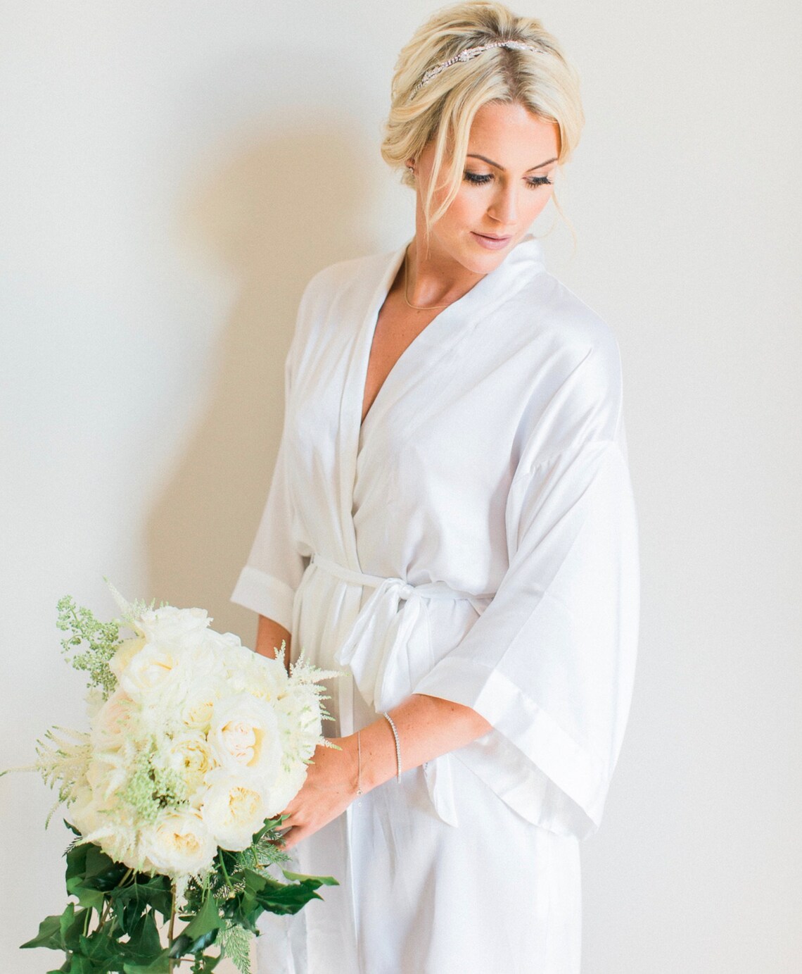 bridal robe for getting ready
