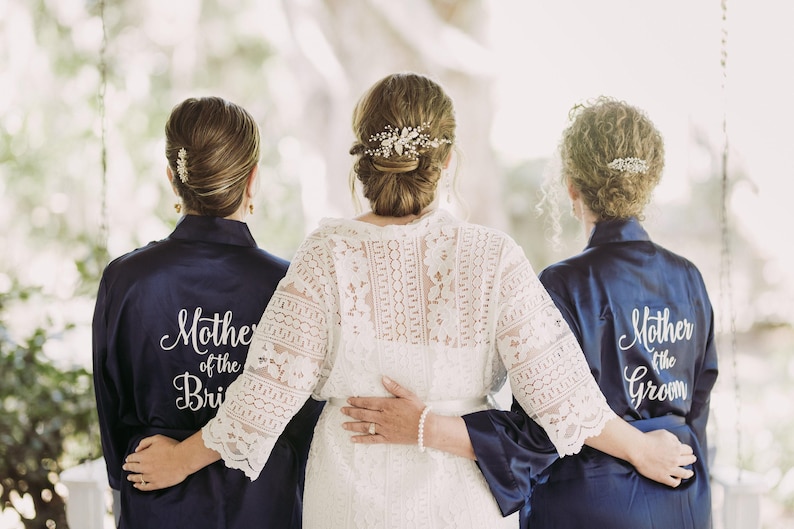 Mother of Bride Robe, Bridesmaids Robe, Bride Robe, Bridesmaid Proposal Gifts, Wedding Robes, Personalized Bridal Robes, Bridal Party Robes image 2