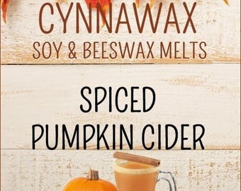 SPICED PUMPKIN CIDER Soy & Beeswax Melts