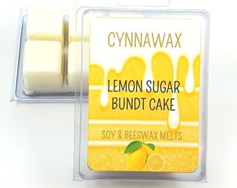 Lemon Pound Cake 2 PACKS Handmade Tarts Wax Melts Use in Scentsy