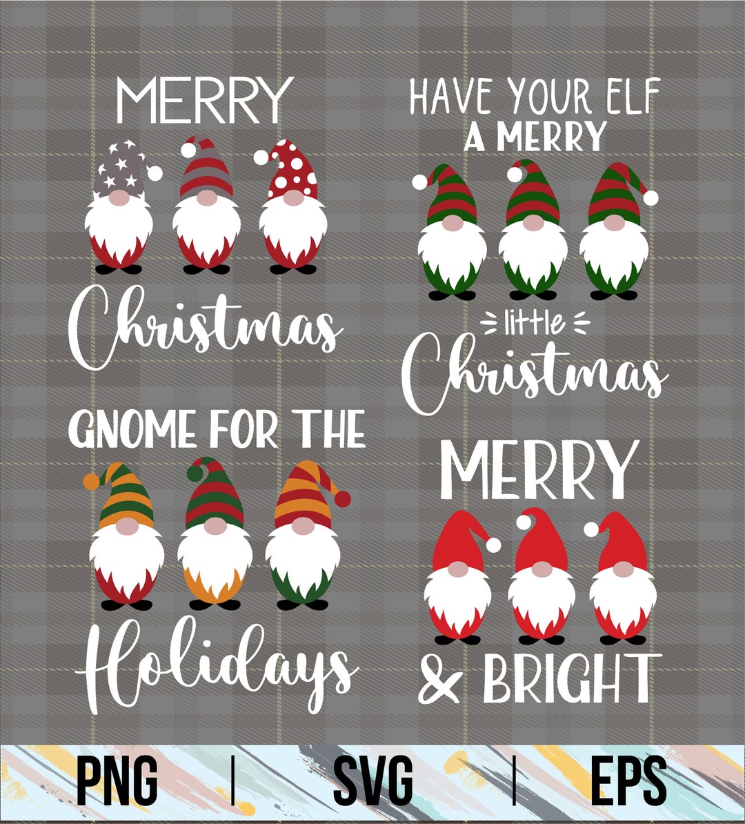 Christmas Gnome Svg Bundle | Christmas Svg | Gnomes Svg | Cut File ...