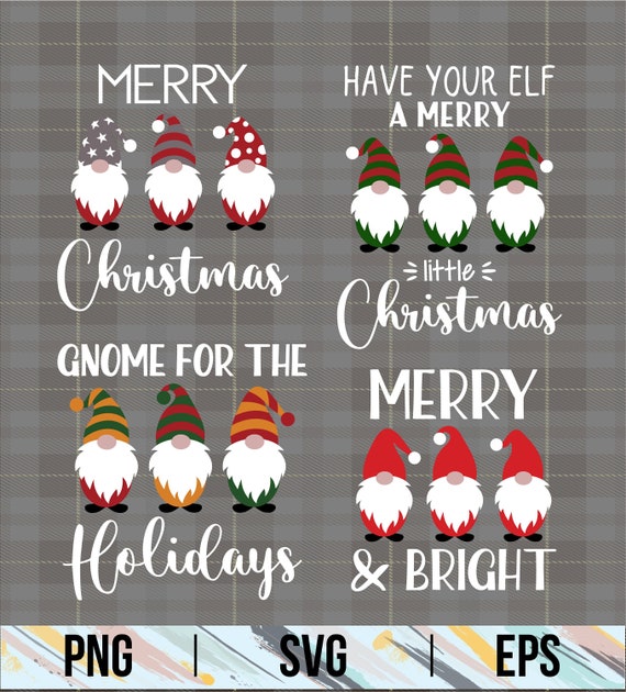 Christmas Gnome svg bundle | Christmas svg | Gnomes Svg | Cut File Cricut | Gnomes Cut file | Svg Bundles | PNG | EPS | Cricut Svg Files