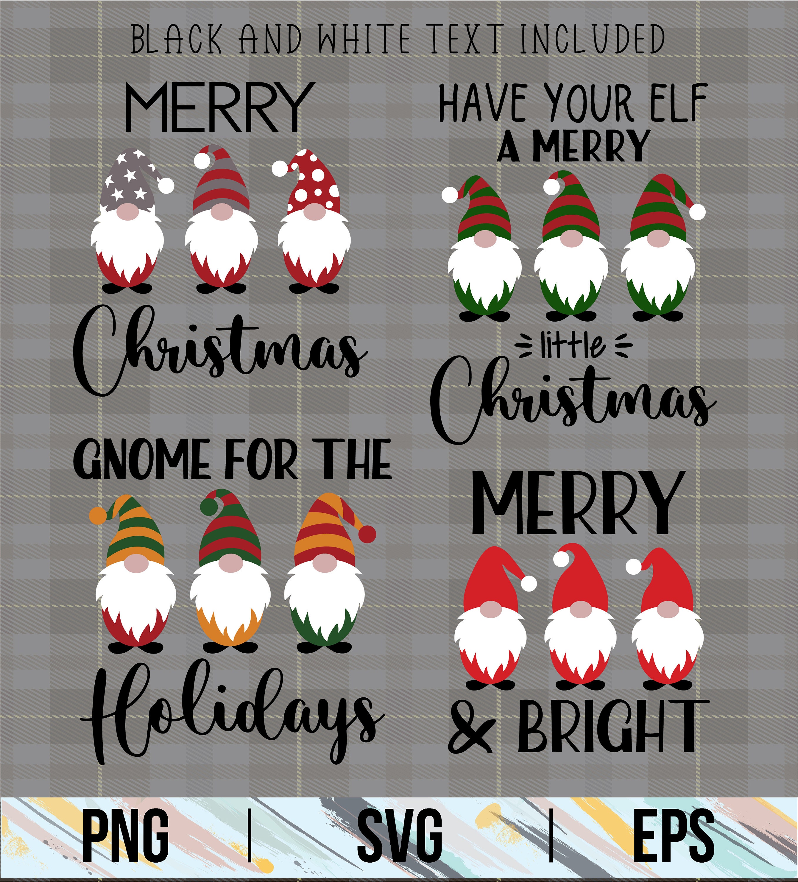 Christmas Gnome Svg Bundle | Christmas Svg | Gnomes Svg | Cut File ...