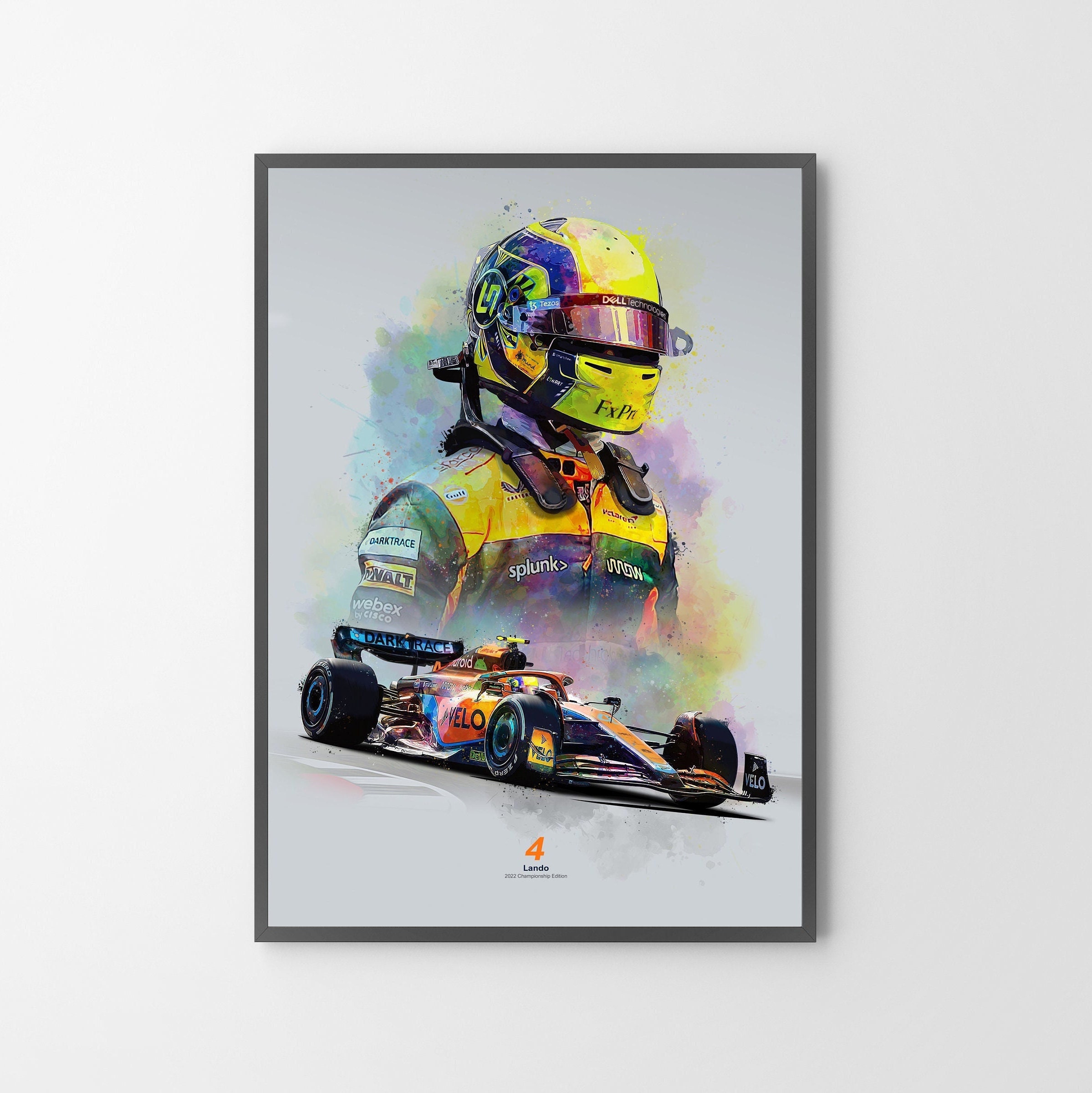 Mclaren F1 Race Car Wall Art, veículos cartazes, Sports Prints, Pintura da  lona, Raceway Racing, Sala