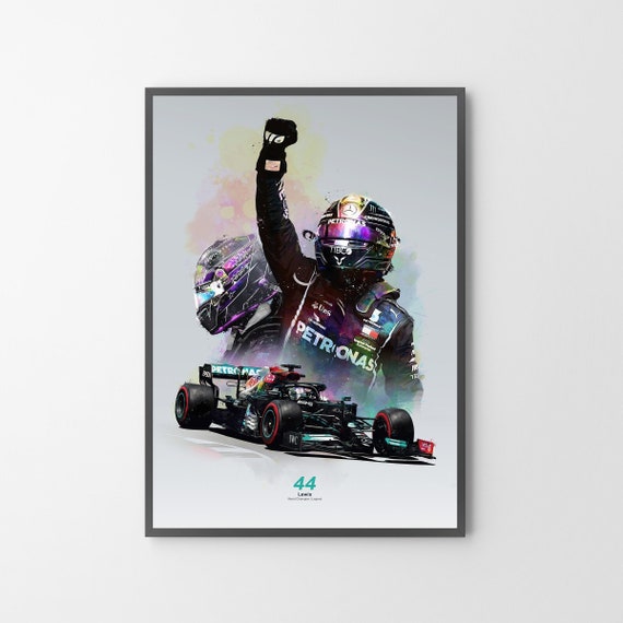 Lewis Hamilton Poster Print, Racing Driver, Posters for Wall, Canvas Art,  Lewis Hamilton Decor, No Frame Poster, Wall Art, Original Art Poster Gift