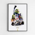 Lando Norris World Champion Poster, 2025 McLaren F1 Car Wall Art Print product logo
