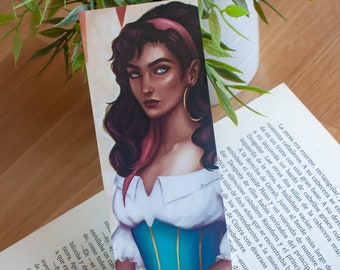 Esmeralda Disney bookmark, Disney bookmark, Esmeralda Princess bookmark, Hunchback of Notre Dame, Hunchback Notre Dame bookmark, page marker
