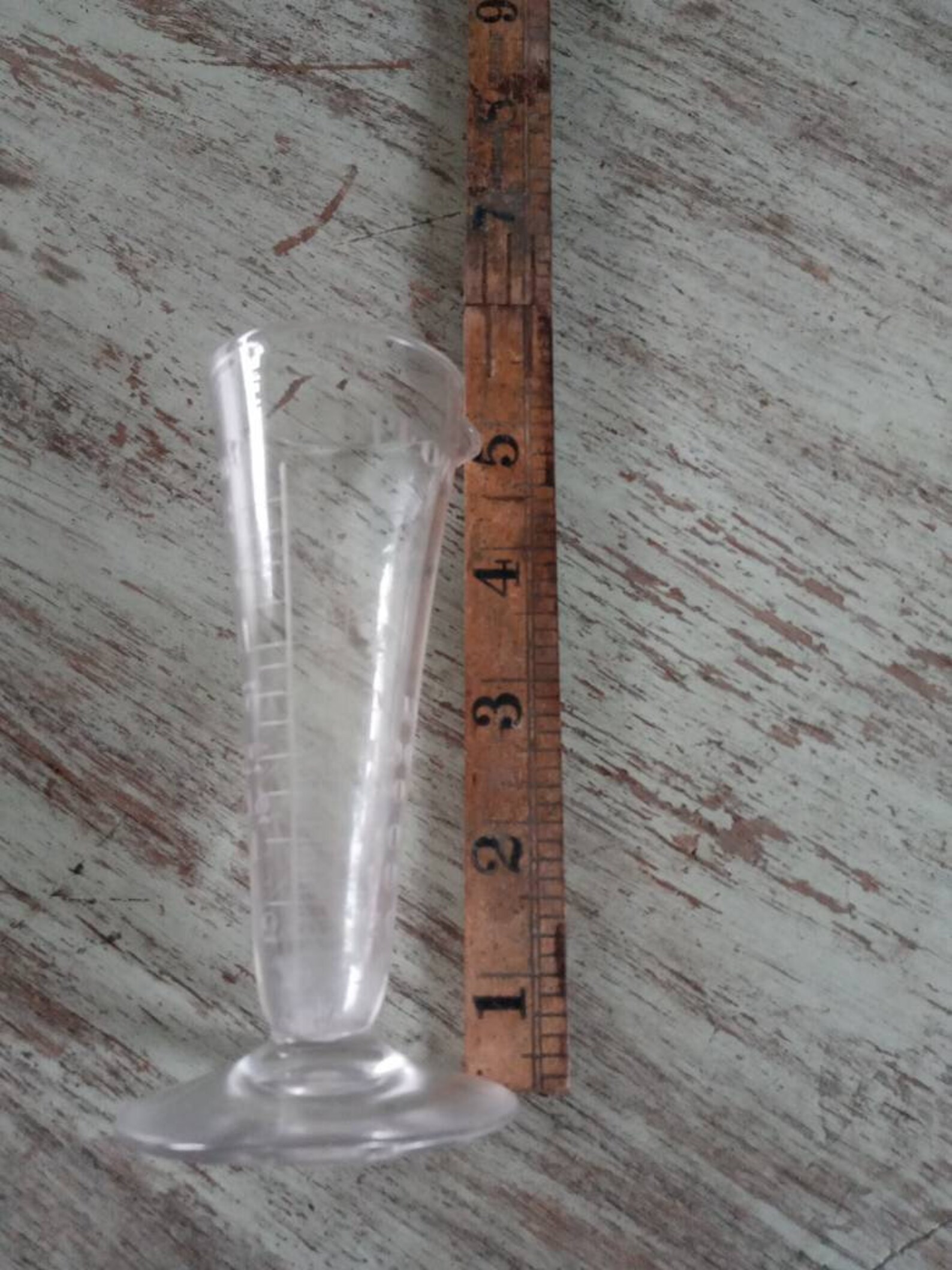 Vintage Glass Conical Measure With Etched Fluid Ounces and Etsy