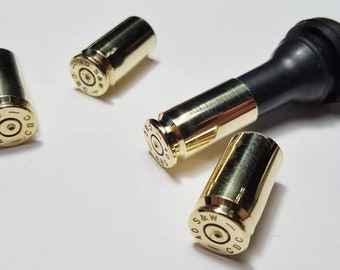 Bullet Casing Valve Stem Caps, Brass, Valve Stem Covers, 4 ct., Christmas, Gifts, Hunters, 2A, Unique Gift, Birthday, Trucks, Cars, 40 S&W