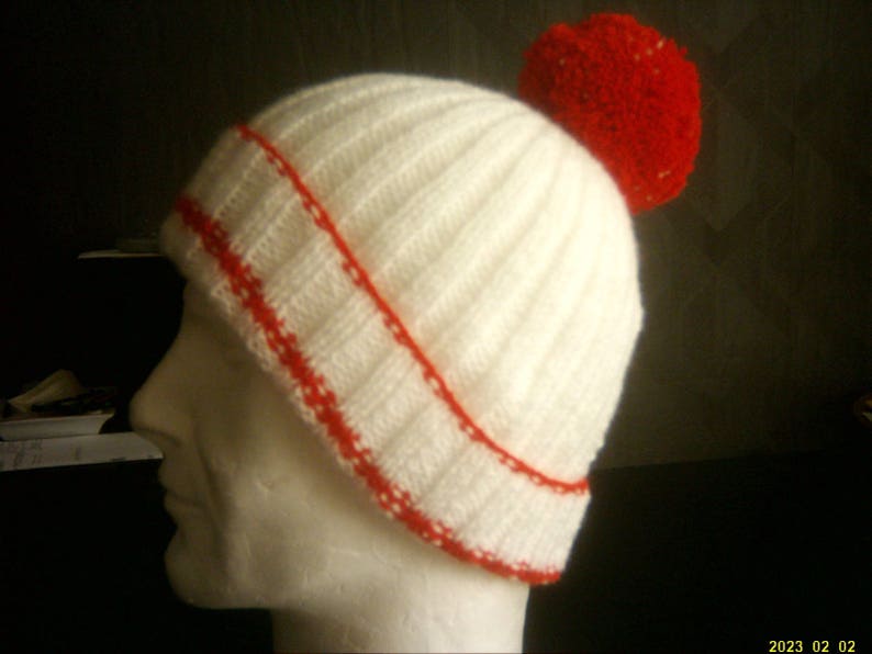 Bonnet à pompon homme ou femme image 2