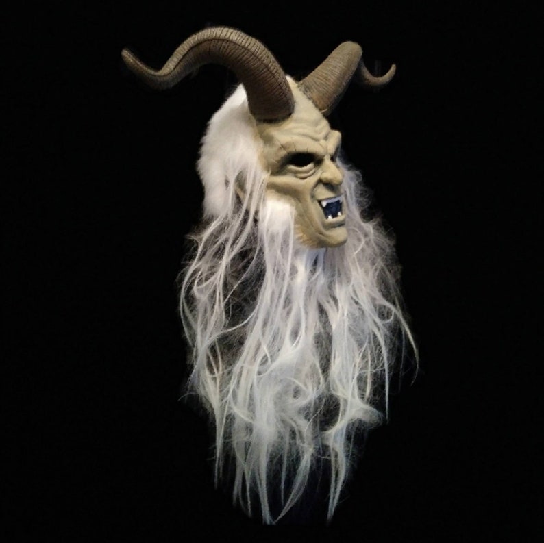 Latex Krampus Half Mask