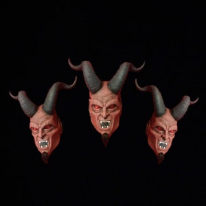 Latex Devil Half Mask