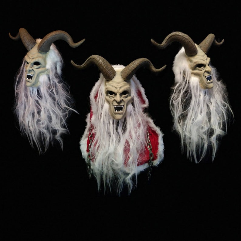 Latex Krampus Half Mask