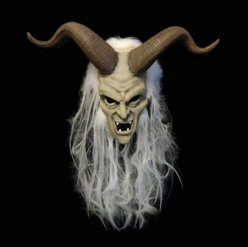 Latex Krampus Half Mask