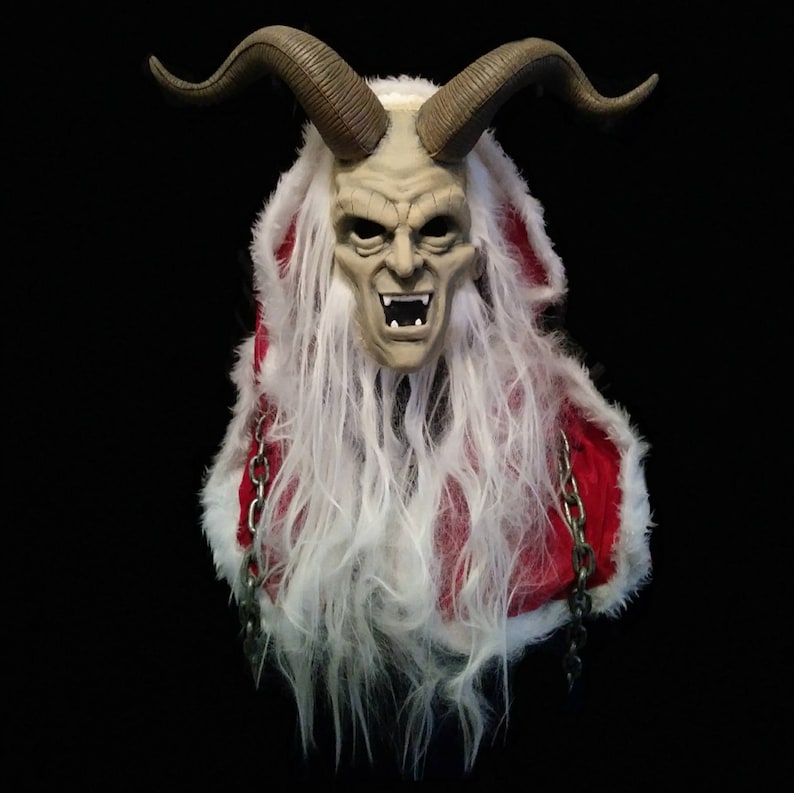 Latex Krampus Half Mask