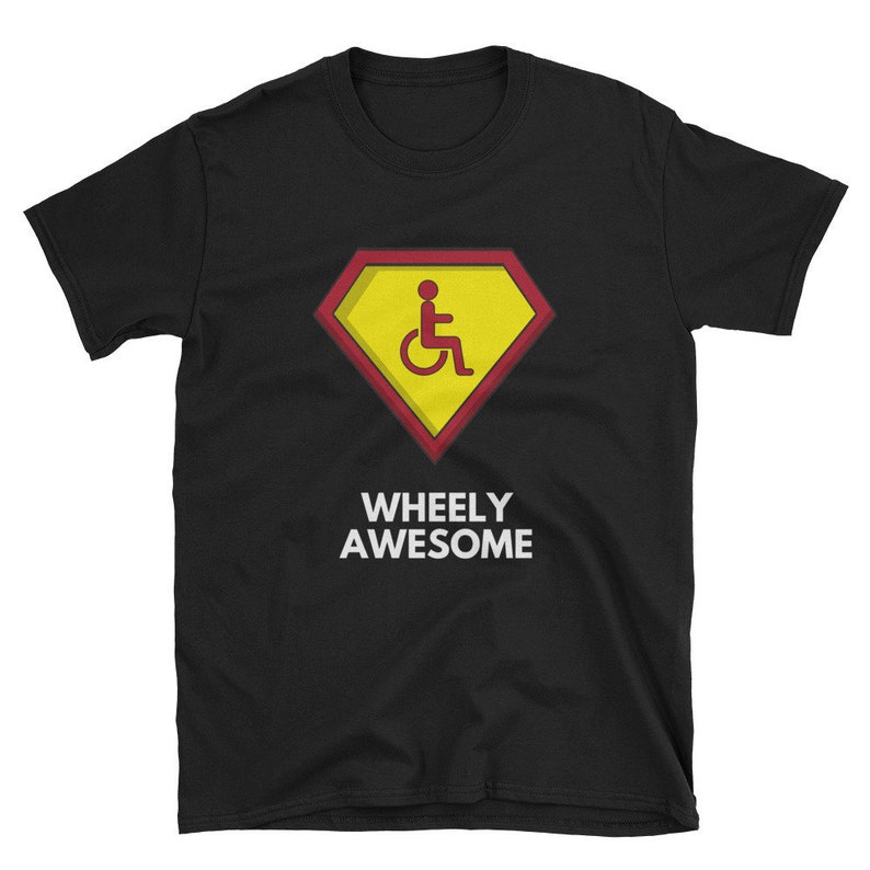 Wheely Awesome Wheelchair Tshirt Birthday Gift Shirt Funny Etsy