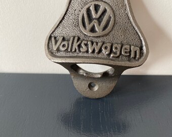 Cast Iron /VOLKSWAGEN Bottle Opener/Wall Mounted/Car/Rustic/Bar/ VW 