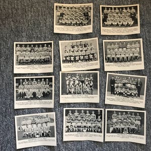 Collectie (11 stuks) voetbalkaarten 1958-59