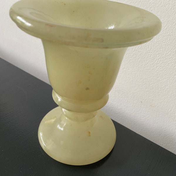Vintage Green Onyx Vase Etsy