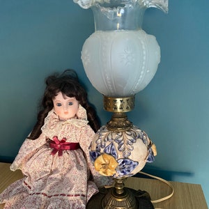 Antique Italian Porcelain Lamp