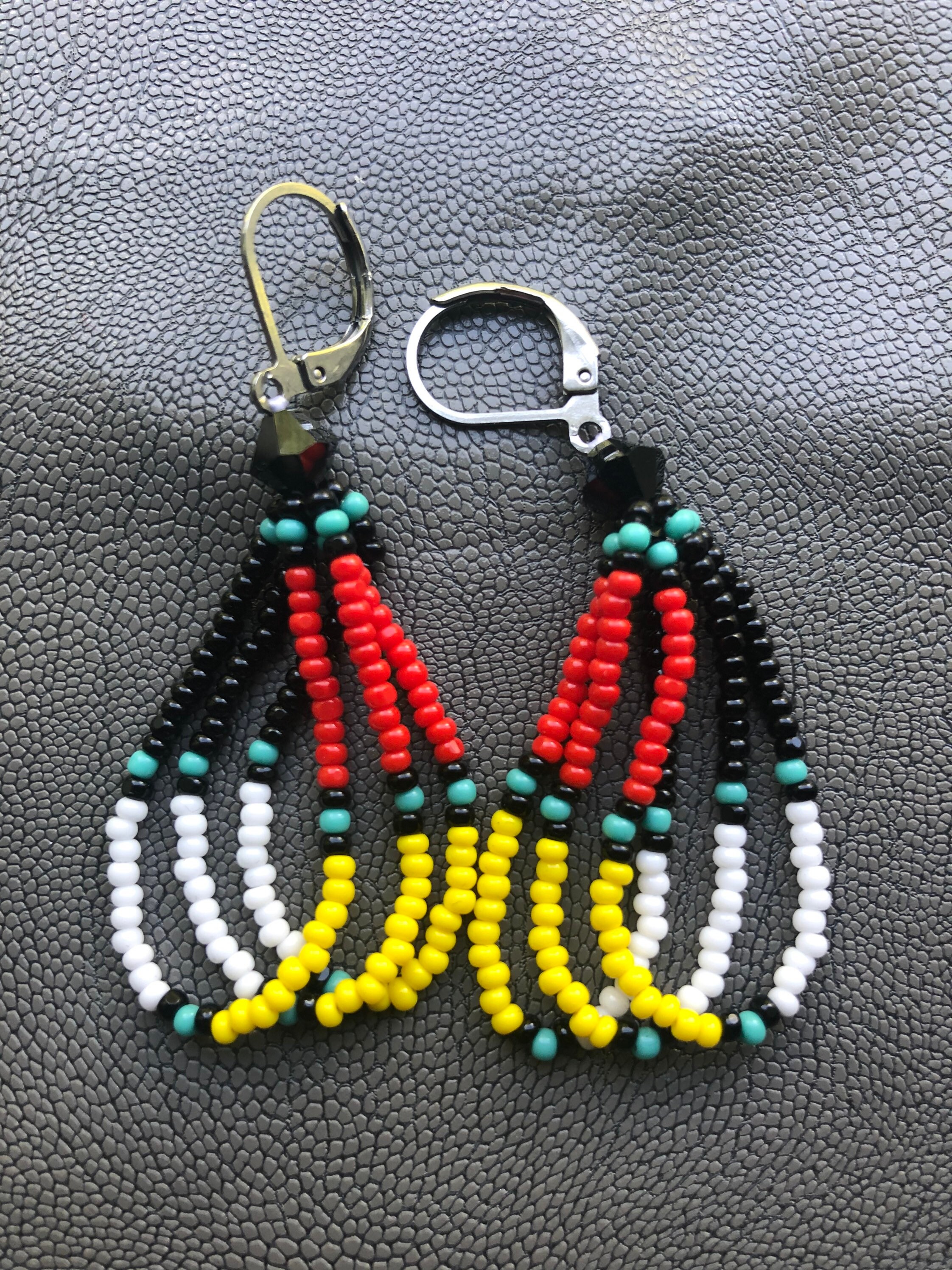 Handmade Native American the Four Directions Beaded Long - Etsy