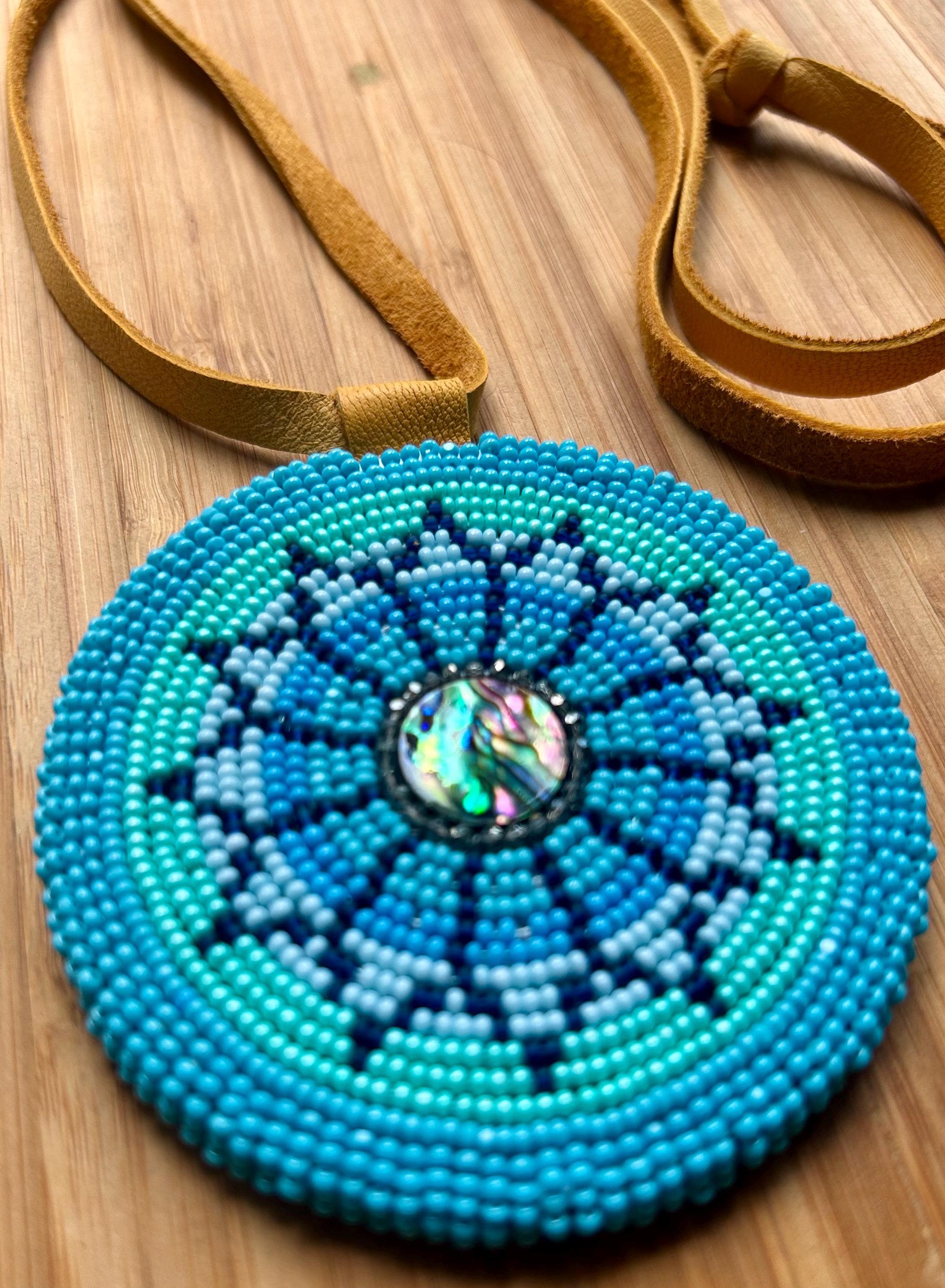 Leather Native Necklace - Etsy