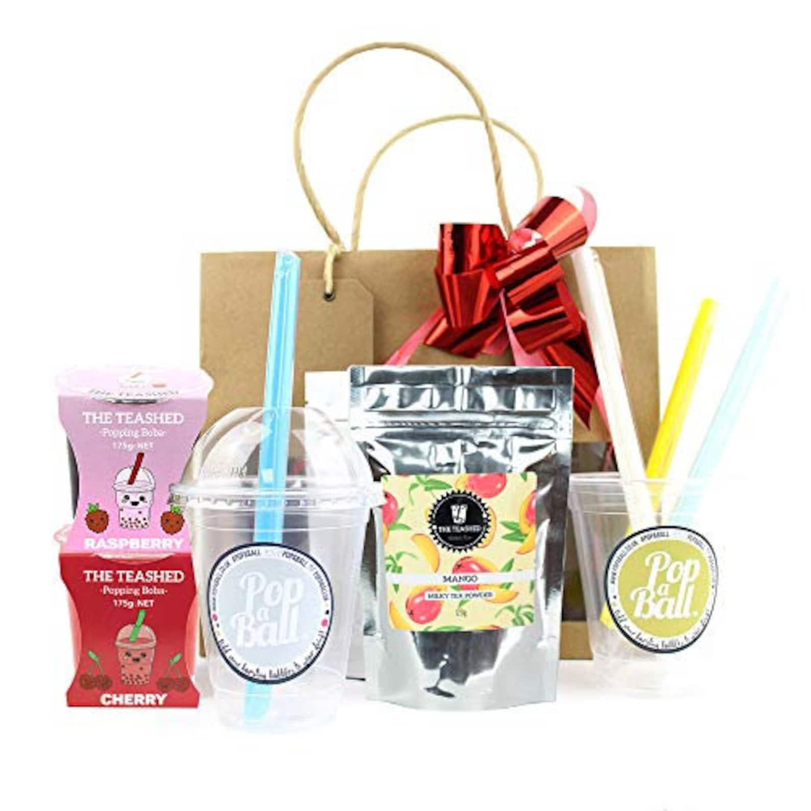 Bubble Tea Gift Set
 Bubble Tea Kit Gift Set Popping Boba Bubble Tea Powder