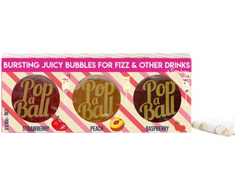 Bubbles for Prosecco | Add to Prosecco, Fizz & Sparkling wine | Great gin and cocktail making gifts | Popaball Pimp Your Prosecco station