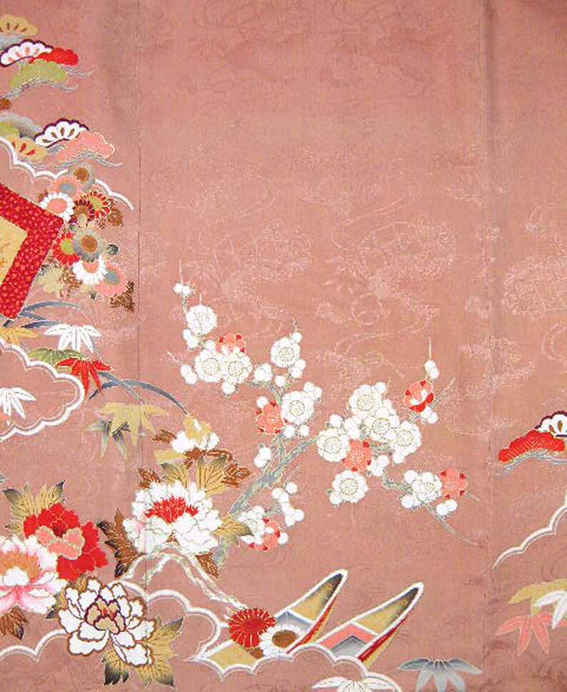 Vintage Japanese Kimono Silk Wall Art Hand Dyed Silk Etsy