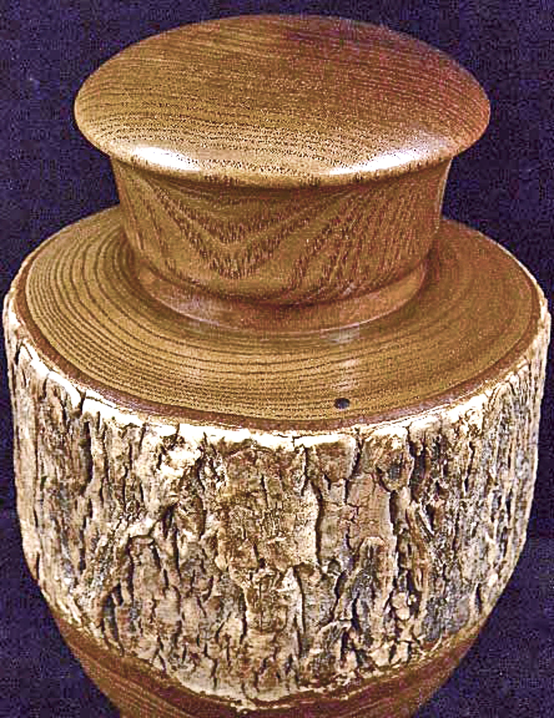 Vintage Japanese Wooden Tea Caddy Carved Wood Tea Storage Etsy