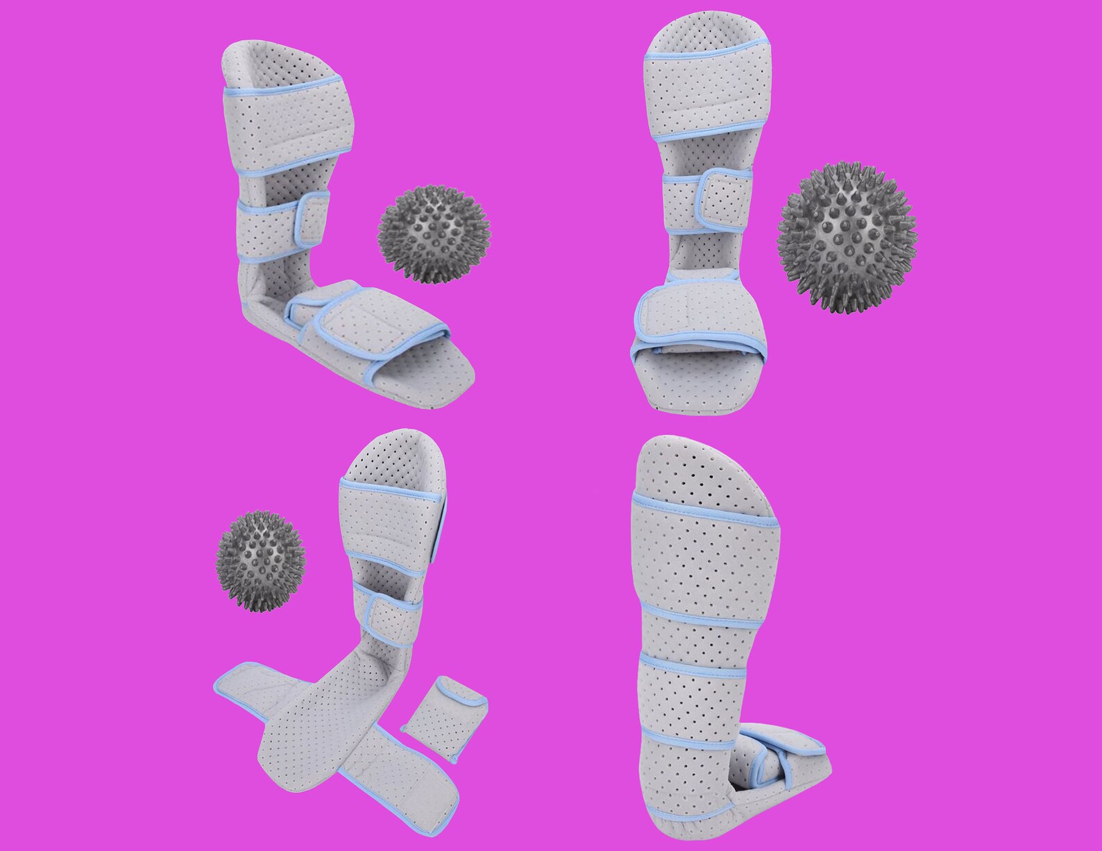 1x Foot Brace Ankle Correction Boot 1x Foot massage ball Etsy