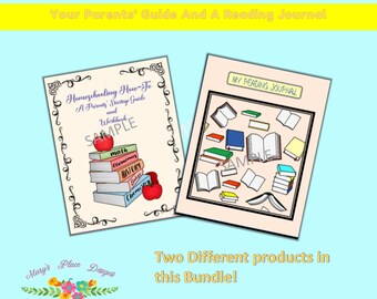 Homeschool Planners, Teacher Planner, Parents’ Guide, Printable Planner, Printables, Instant Downloads, Reading Journal