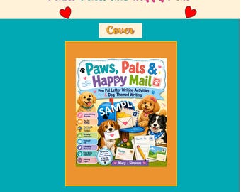 Dog Pen Pal Organizer Printable, Happy Mail Journal, Pen Pal Stationery, Snail Mail Tracker, Dog Lover Activity Pages