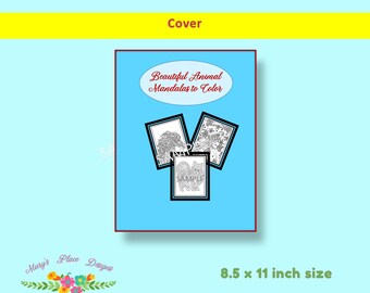 Beautiful Animal Mandala to Color, Unusual Animal Mandalas, Mandalas for Adults to Color, Coloring Can Reduce Stress, Create Frameable Art