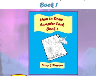 How to Draw Sampler Pack 1, several styles, for all ages and skill levels, perfect for beginners