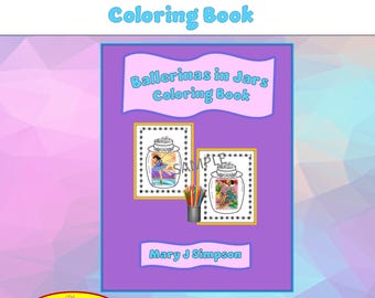 Fantasy Ballerina in Jars Coloring Book | Ballet Art Coloring Pages | Creative Coloring for Teens & Adults