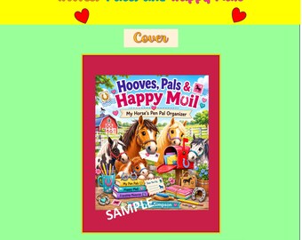 Horse Pen Pal Organizer Printable | Happy Mail Journal | Pen Pal Stationery | Snail Mail Tracker |Horse Lover Activity Pages