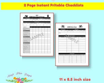 Acne Tracker | skin care| skin care checklist |letter size | Instant download | weekly tracker | track products and habits | printable