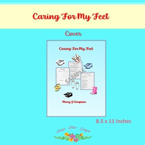 Caring For My Feet| 8 different forms | routines checklist | health chart and tips | records forms | letter size | digital download