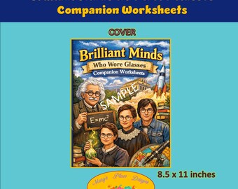 Brilliant Minds Who Wore Glasses Companion Worksheets and Teacher Plans | Teens, Preteens, Adults