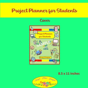 Student Project Planner| Brainstorm project ideas | Project planning through completion | digital download | Project report planning