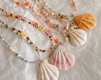 【U LAN】24SS★ [LAN ARCHIVE] Shell Mini Beads Necklace miyuki-seed-bead-necklace-