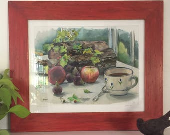 Watercolor "September afternoon"